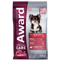 Сухой корм AWARD SPECIAL CARE Toy Breed Support для взрослых собак мелких и миниатюрных пород со свежим мясом ягненка