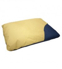 Лежанка для собак, матрац &quot;Аквастоп&quot; двухцветный, со съемным чехлом (бежевый/синий)