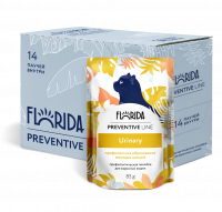 Влажный корм Florida Preventive Line Urinary для кошек, профилактика МКБ, набор паучей 14 шт по 85 г