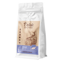 Сухой корм Delish super premium для кошек Лосось с рисом