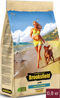 Сухой корм Brooksfield для взрослых собак с ягненком и рисом