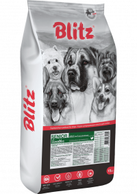 Blitz Sensitive Сухой корм для собак всех пород старше 7 лет Senior Dog All Breeds
