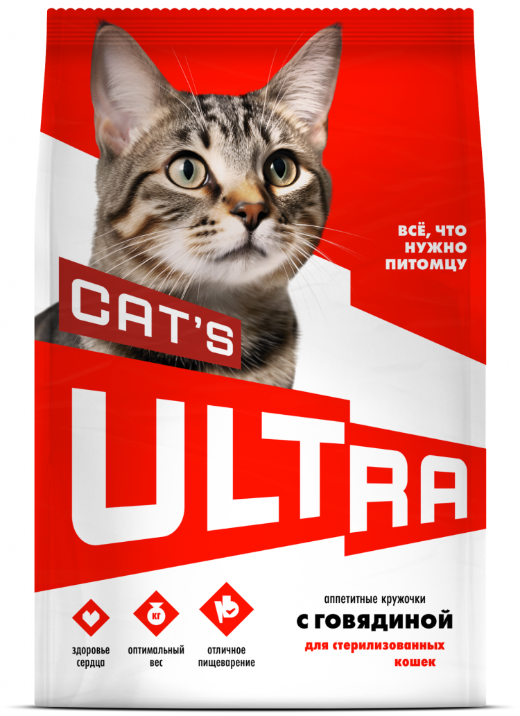 Ultra - Сухой корм для стерилизованных кошек, с говядиной