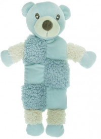 Aromadog Игрушка для собак Мишка 20 см с 3 пищалками голубой