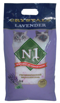 N1 Crystals Lavender &quot;Лаванда&quot; силикагелевый наполнитель для кошек