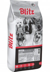 Blitz Sensitive Сухой корм для взрослых собак с лишним весом Light Adult Dog All Breeds