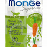 Monge Supreme Kitten - Консервы для котят из тунца с зелёным горошком и мини-морковью, паучи