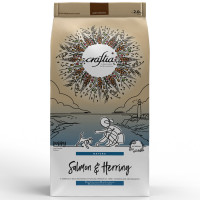 Сухой корм CRAFTIA NATURA для щенков миниатюрных и мелких пород из лосося с сельдью