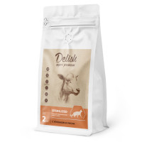 Сухой корм Delish super premium для кошек стерилизованных Ягненок с рисом
