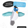 Игрушка Mr.Kranch для кошек Птичка плюшевая с кошачьей мятой 75 см серая