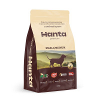 Сухой корм HANTA для взрослых собак мелких и средних пород с говядиной и рисом