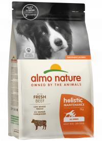 Сухой корм Almo Nature HOLISTIC для взрослых собак средних пород, с говядиной