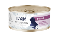 Florida vet (вет. консервы) Renal, ветеринарный влажный диетический корм для взрослых кошек для поддержания функции почек
