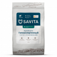 Сухой корм Savita prof Hypoallergenic для собак профилактика пищевой аллергии, с уткой