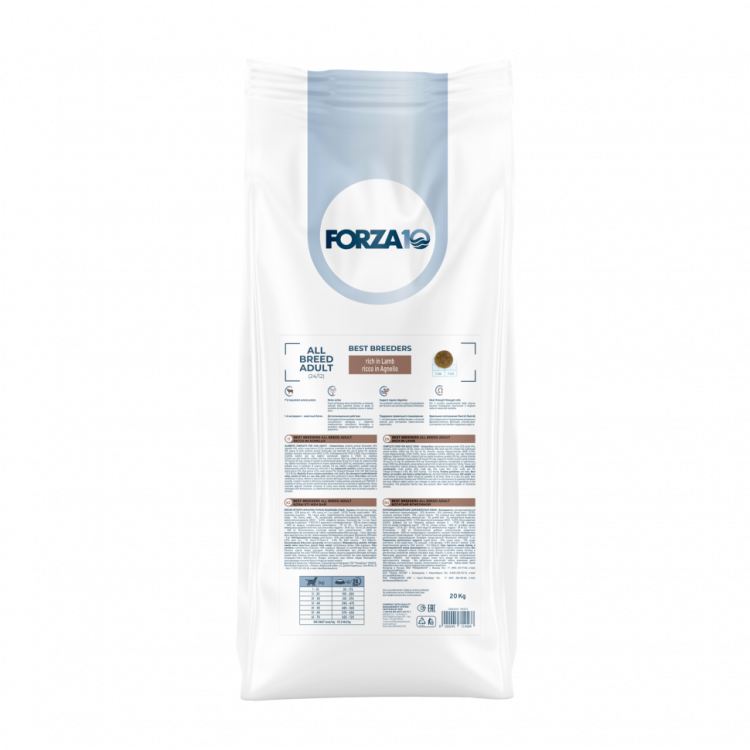 Forza10 Best Breeders All Breed Adult сухой корм для взрослых собак всех пород, богатый ягнятиной