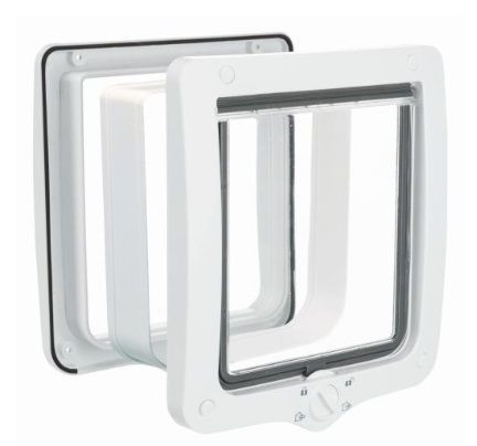 Дверца для кошки 4-Way с туннелем, 20 х 22 см, белый