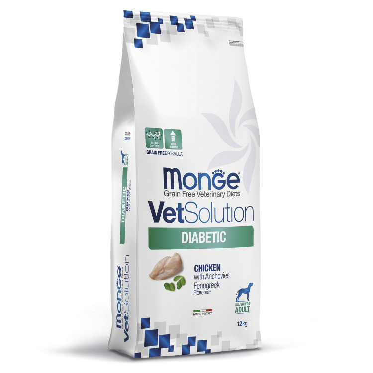 Диетический корм Monge VetSolution Dog Diabetic Диабетик для собак при сахарном диабете