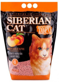 Сибирская кошка комкующийся наполнитель Тофу &quot;Персик&quot;