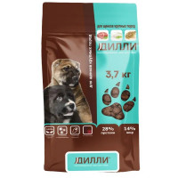 Сухой корм Дилли для щенков крупных пород с курицей и индейкой