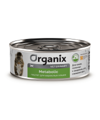 Organix vet (вет. консервы) METABOLIC влажный диетический корм для взрослых кошек, склонных к ожирению, для снижения веса