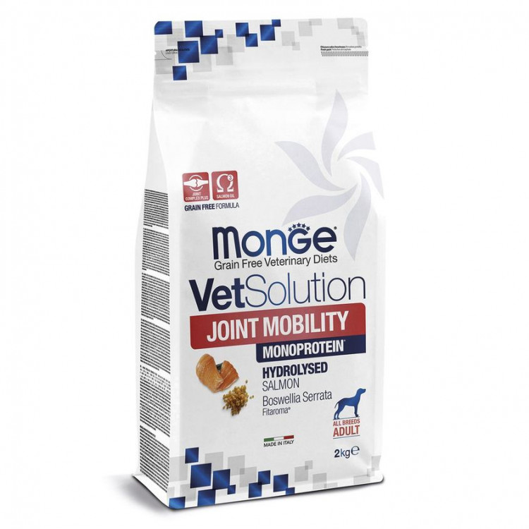 Диетический корм Monge VetSolution Dog Joint Mobility Джоинт Мобилити для собак и щенков при заболеваниях суставов