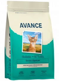 AVANCE полнорационный сухой корм для стерилизованных кошек с кроликом и бурым рисом