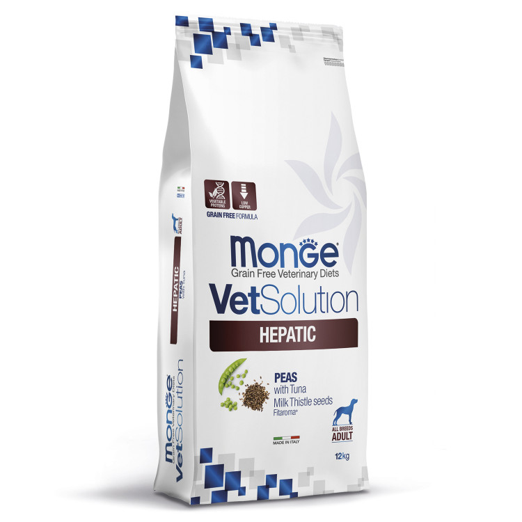 Диетический корм Monge VetSolution Dog Hepatic Гепатик для собак при заболеваниях печени