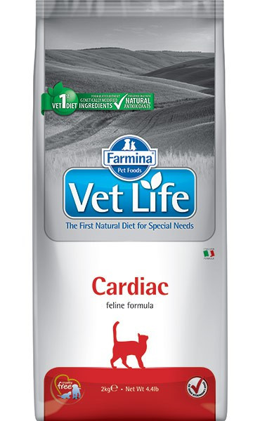 Farmina Vet Life Cat Cardiac для кошек поддержание работы сердца при хронической сердечной недостаточности