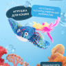 Игрушка Mr.Kranch для кошек Скат плюшевая с кошачьей мятой и перышками 16 см голубая
