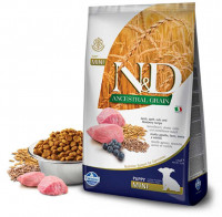 Farmina N&amp;D ANCESTRAL GRAIN MINI для щенков мелких пород, ягненок с черникой