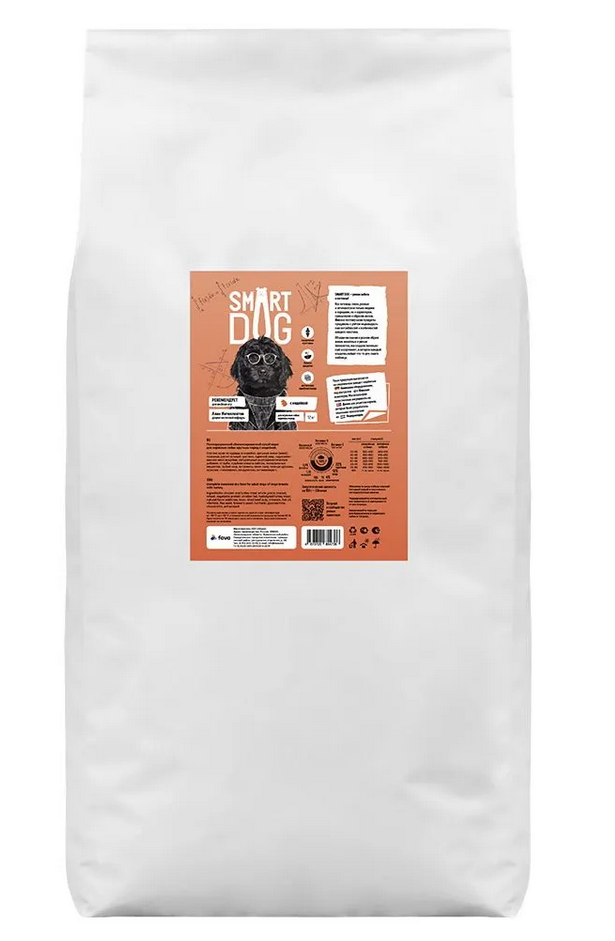 Smart Dog Корм для взрослых собак крупных пород с индейкой