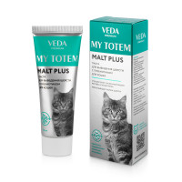 Veda MY TOTEM MALT PLUS паста для выведения шерсти с пребиотиком, для кошек