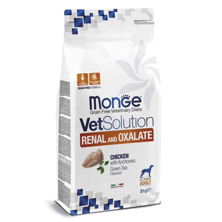Диетический корм Monge VetSolution Dog Renal and Oxalate Ренал и Оксалат для собак при ХПН