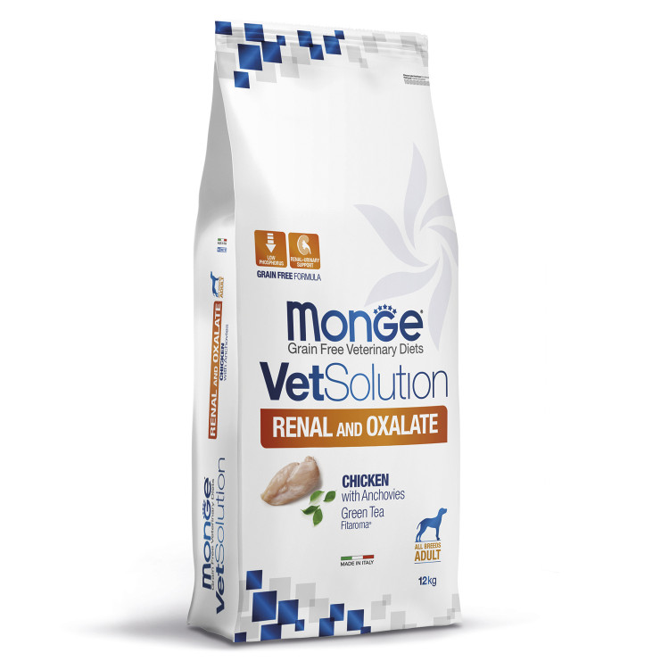 Диетический корм Monge VetSolution Dog Renal and Oxalate Ренал и Оксалат для собак при ХПН