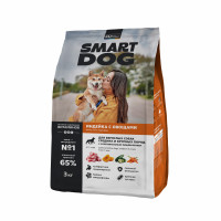 Сухой корм Smart Dog для взрослых собак средних и крупных пород с чувствительным пищеварением с индейкой