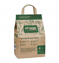 NAPKINS наполнитель растительный комкующийся наполнитель &quot;Зеленый чай&quot;, 100% Натуральный, без пыли