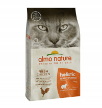 Almo Nature HOLISTIC Сухой корм для взрослых кошек со со свежей курицей, Life Maintenance, Fresh Chicken