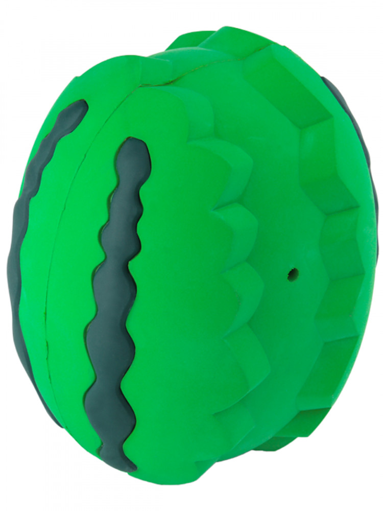  Игрушка Mr.Kranch для собак Арбуз 15 см зеленая с ароматом курицы