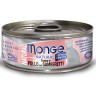 Влажный корм Monge Cat Natural для кошек, из тунца с курицей и креветками, консервы
